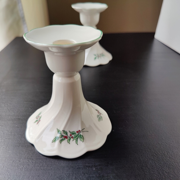 Vintage (80s) | Christmas 🌲🎁 | pair of Nikko 🇯🇵 candle stick holders 🕯️ - Picture 2 of 15